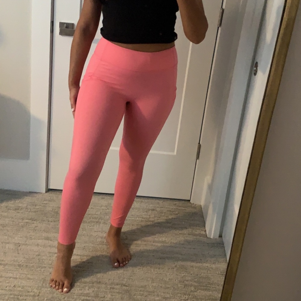 Fabletics Leggings Mila Pink with Mesh